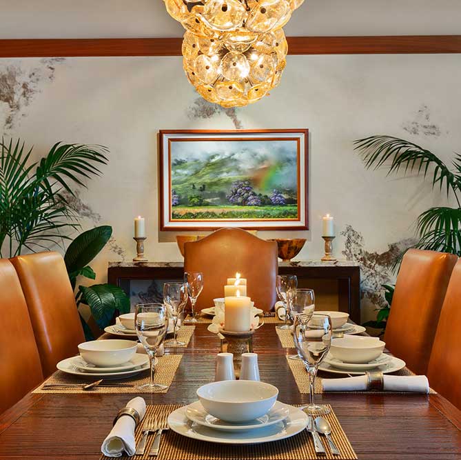 Elegant dining room